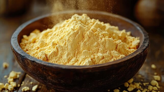 Chickpea Flour Besan Natural Organic Ingredient for Healthy Cooking and Meal Preparation