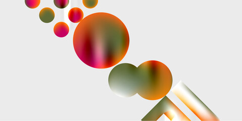 Triangles, circles, squares, rectangles design. Vector Illustration For Wallpaper, Banner, Background, Card, Book Illustration, landing page