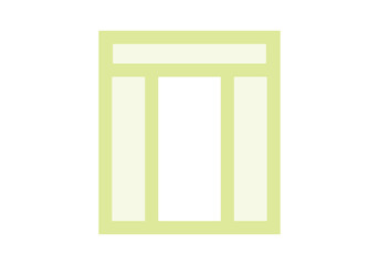 door isolated on white