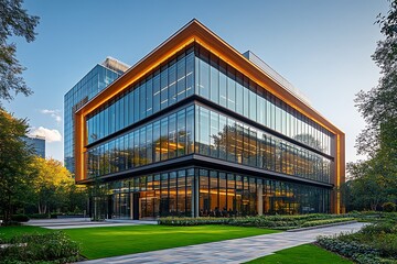 Ancient mansion with a grand facade overlooking a serene garden