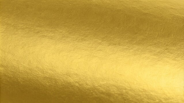 Gold foil leaf shiny metallic wrapping paper texture background for wall paper decoration element
