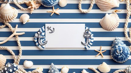 mockup nautical anchor