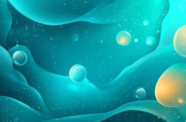 water drop son blue background
