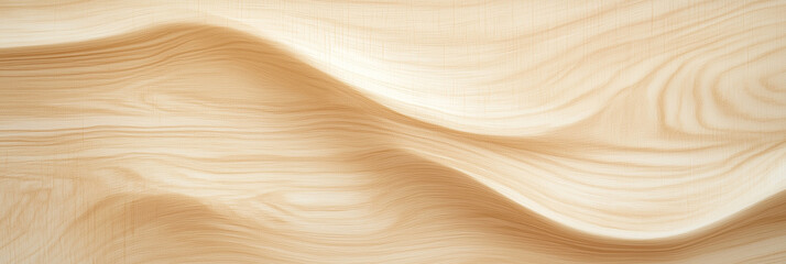 なめらかな起伏のある明るい木材のテクスチャ