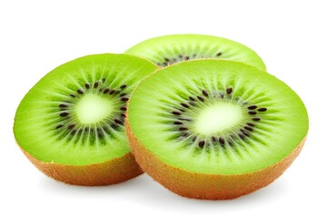 Fototapeta premium Kiwi Fruit Isolated on White Background.