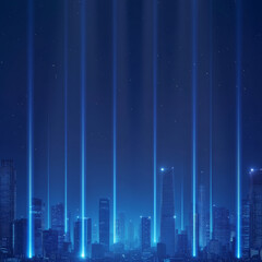 Naklejka premium city at night