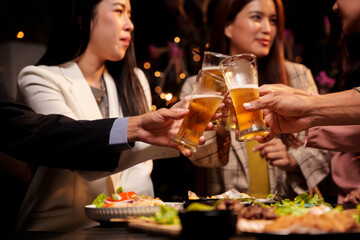 Celebrating Asian women for a successful, happy day.