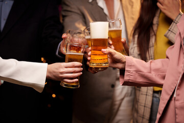 man with a glass of champagne