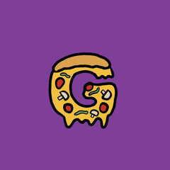 alphabet letter word from pizza and ice number abjad text