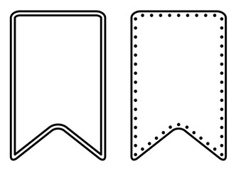 黒のリボン見出しフレームセット