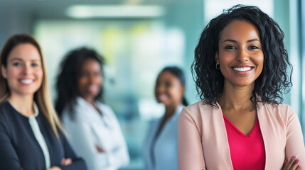 Fototapeta premium Successful young business woman