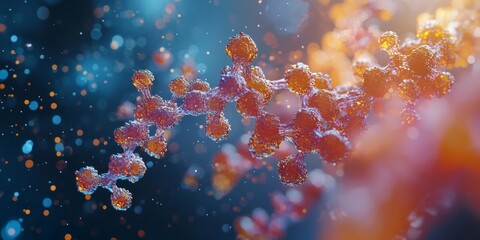 Microscopic Protein Structure AI Powered Biotech Analysis