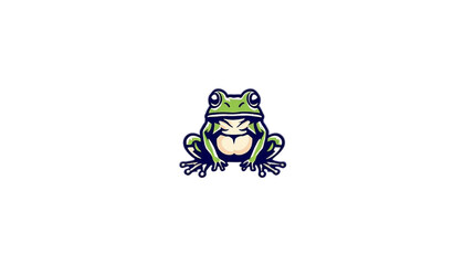 Obraz premium Logo Frog design Transparent Background