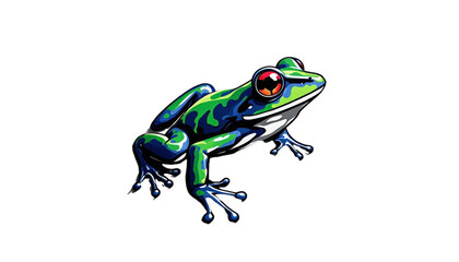 Logo Frog design Transparent Background