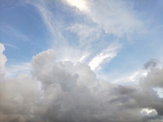 Obraz premium blue sky with clouds