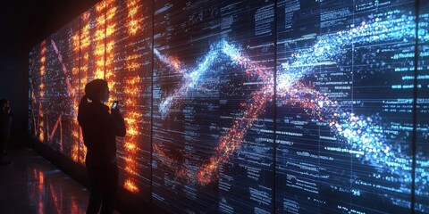 Interactive DNA Data Visualization on Giant Screen