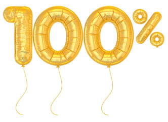 100 Percent Gold Balloon Discount Offer