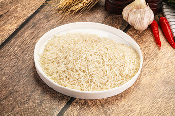 Indian cuisine - raw basmati rice