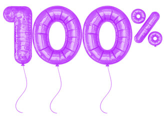 100 Percent Purple Balloon Discount Offer