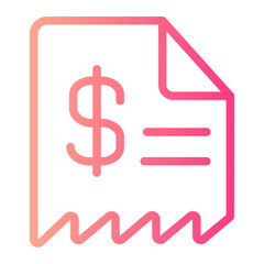 Bill gradient icon