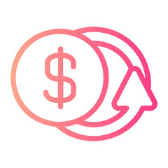 Cashback gradient icon
