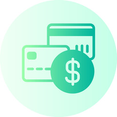 Money Card gradient icon