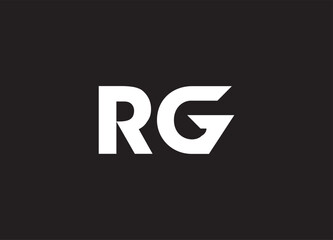 RG letter logo and initial logo design