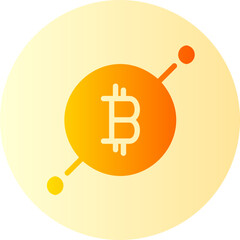 Bitcoin gradient icon