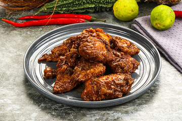 Indian cuisine - Vindaloo fish with spices