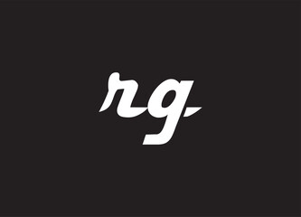 RG letter logo and initial logo design