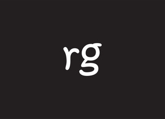 RG letter logo and initial logo design