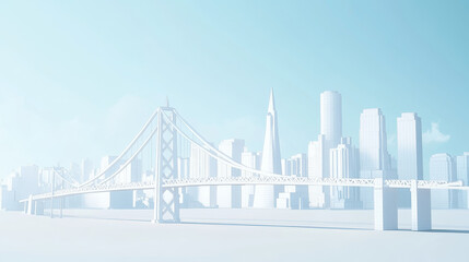 Obraz premium landscape with city