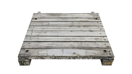 Weathered Wooden Pallet with Faded Paint and Rustic Texture, Ideal for Decor Projects, Backgrounds, and Industrial Themed Designs Featuring Grungy Elements