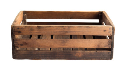 Rustic Wooden Crate for Storage and Organization in Natural Finish, Ideal for Home Decor, Farmhouse Style, and Vintage Arrangements or Events