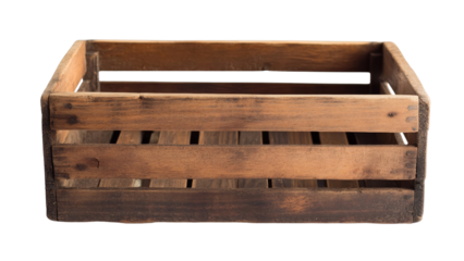 Rustic Wooden Crate for Storage and Organization in Natural Finish, Ideal for Home Decor, Farmhouse Style, and Vintage Arrangements or Events