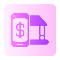 Online Banking gradient icon