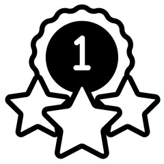 Fototapeta premium Awarding Solid Icon