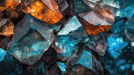 Obraz premium Precious stone stunning, magnificent crystal in art. Gemstone awesome, stone background is gorgeous.
