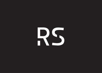 RS letter logo and initial logo design