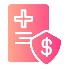 Insurance gradient icon