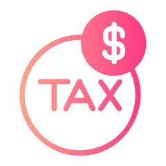 Tax gradient icon