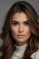 Fototapeta premium Photography of a Professional Woman with a Confident and Elegant Expression