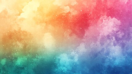 Abstract rainbow pastel watercolor background