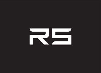 RS letter logo and initial logo design