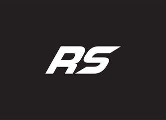 RS letter logo and initial logo design