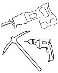 Cutting Essential Drills Construction Vector tools are digital resources for architects, engineers, and designers tools typically use vector graphics to create precise,scalable illustrations.