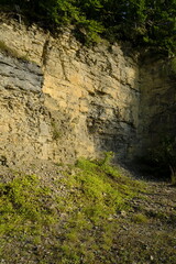 Naturschutzgebiet Haarberg zwischen den Weinorten Euerdorf und Wirmsthal im Abendlicht, Landkreis Bad Kissingen, Franken, Unterfranken, Bayern, Deutschland