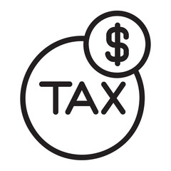 Tax line icon