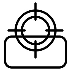 Color target Line Icon