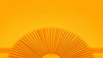Vibrant sunburst in yellow gradient with minimal festive design